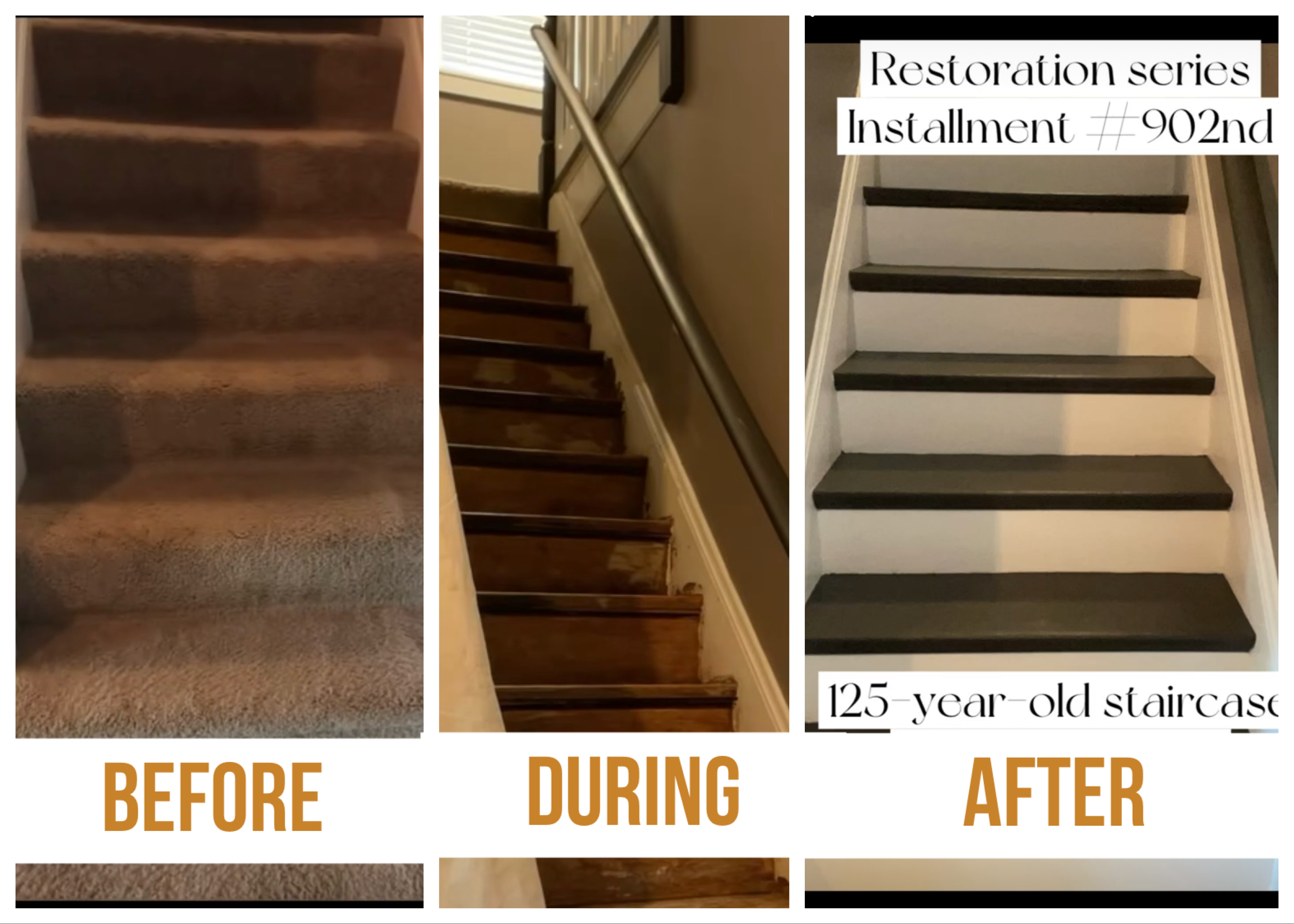 Wooden Tread Refinishing